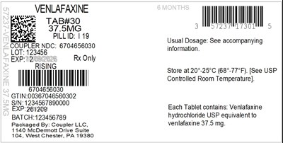 Label (57237 173 01 Venlafaxine 37.5mg 67046 560 30)